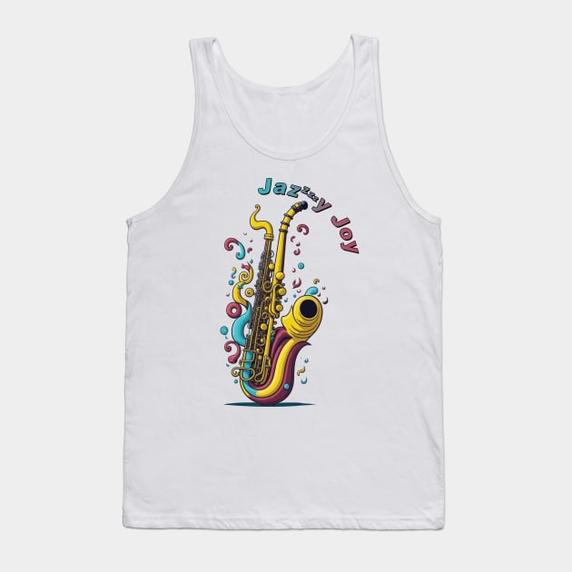 Jazzzzzy Joy Tank Top by Fashioned by You, Created by Me A.zed